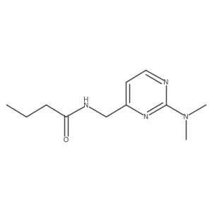 N-((2-(dimethylamino)pyrimidin-4-yl)methyl)butyramide Structure