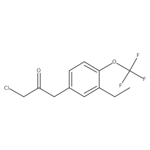 1-Chloro-3-(3-ethyl-4-(trifluoromethoxy)phenyl)propan-2-one Structure