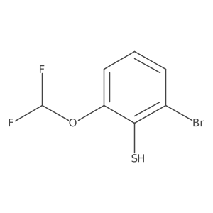 2-Bromo-6-(difluoromethoxy)thiophenol Structure