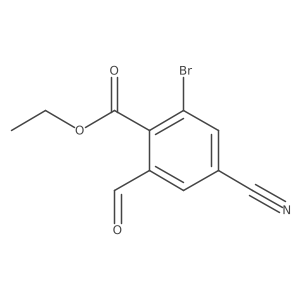 Ethyl 2-bromo-4-cyano-6-formylbenzoate Structure