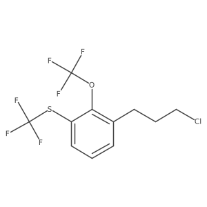 1-(3-Chloropropyl)-2-(trifluoromethoxy)-3-(trifluoromethylthio)benzene Structure