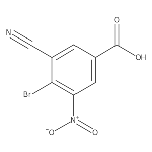 4-Bromo-3-cyano-5-nitrobenzoic acid Structure