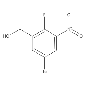 (5-Bromo-2-fluoro-3-nitrophenyl)methanol结构式