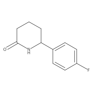 6-(4-Fluorophenyl)piperidin-2-one结构式