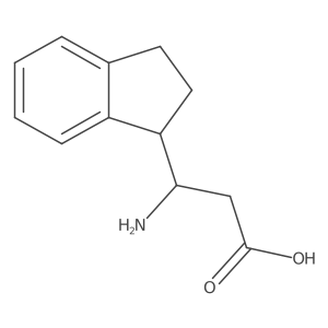 3-amino-3-(2,3-dihydro-1H-inden-1-yl)propanoic acid Structure