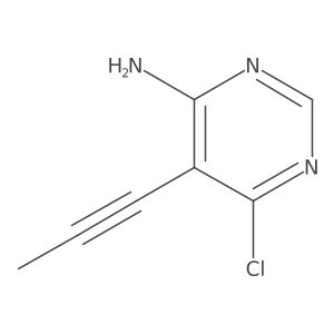 6-Chloro-5-prop-1-ynylpyrimidin-4-amine Structure