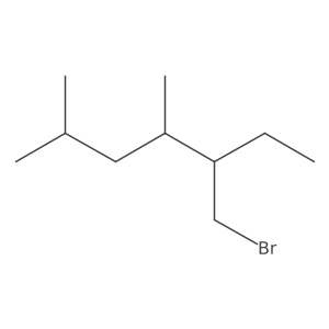 5-(Bromomethyl)-2,4-dimethylheptane结构式