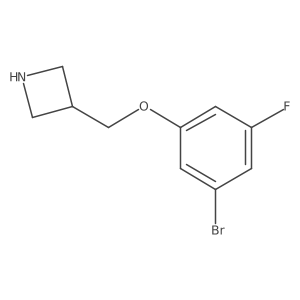 3-[(3-Bromo-5-fluorophenoxy)methyl]azetidine Structure