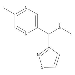 2-Pyrazinemethanamine, I+/--3-isothiazolyl-N,5-dimethyl-结构式