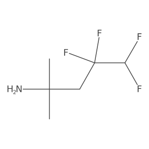 4,4,5,5-Tetrafluoro-2-methylpentan-2-amine结构式
