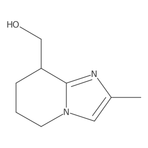 (2-Methyl-5,6,7,8-tetrahydroimidazo[1,2-a]pyridin-8-yl)methanol Structure