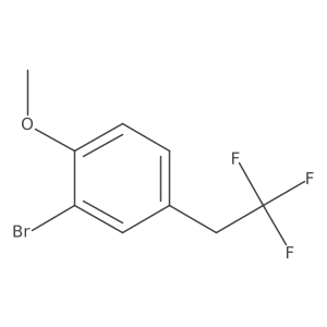 2-Bromo-1-methoxy-4-(2,2,2-trifluoroethyl)benzene Structure