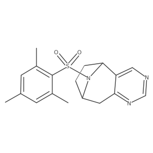 12-(2,4,6-Trimethylbenzenesulfonyl)-4,6,12-triazatricyclo[7.2.1.0^{2,7}]dodeca-2(7),3,5-triene Structure