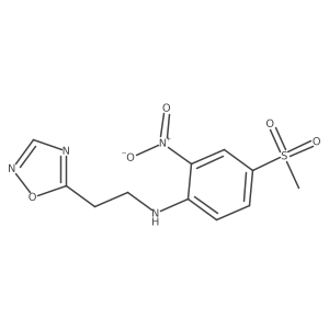 1,2,4-Oxadiazole-5-ethanamine, N-[4-(methylsulfonyl)-2-nitrophenyl]-结构式