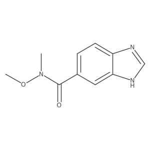 N-methoxy-N-methyl-1H-benzo[d]imidazole-5-carboxamide Structure