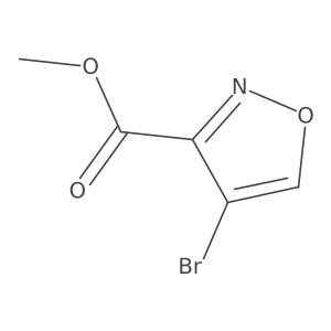 Methyl 4-bromoisoxazole-3-carboxylate Structure