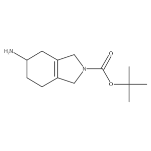 tert-Butyl 5-amino-4,5,6,7-tetrahydro-1H-isoindole-2(3H)-carboxylate结构式