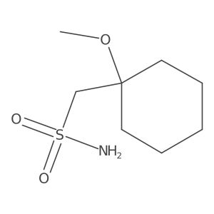 (1-Methoxycyclohexyl)methanesulfonamide Structure