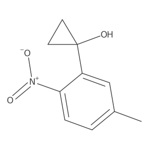1-(5-Methyl-2-nitrophenyl)cyclopropan-1-ol结构式