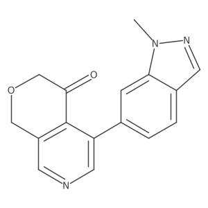 5-(1-Methyl-1H-indazol-6-yl)-1H-pyrano[3,4-c]pyridin-4(3h)-one结构式