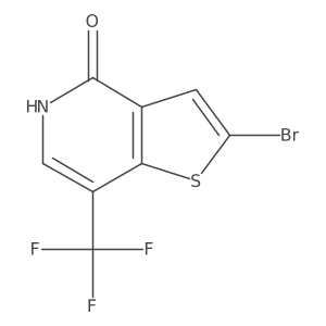 2-Bromo-7-(trifluoromethyl)thieno[3,2-c]pyridin-4(5h)-one Structure