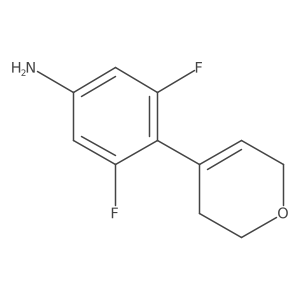 4-(3,6-dihydro-2H-pyran-4-yl)-3,5-difluoro-phenylamine结构式