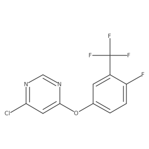 4-Chloro-6-[4-fluoro-3-(trifluoromethyl)phenoxy]pyrimidine结构式