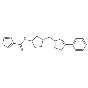 N-{1-[(5-phenyl-1,2,4-oxadiazol-3-yl)methyl]pyrrolidin-3-yl}-3-furamide Structure