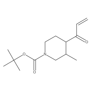 Tert-butyl 3-methyl-4-(prop-2-enoyl)piperidine-1-carboxylate结构式