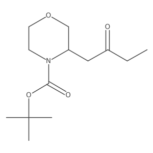 Tert-butyl 3-(2-oxobutyl)morpholine-4-carboxylate Structure
