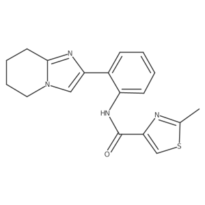 2-methyl-N-(2-(5,6,7,8-tetrahydroimidazo[1,2-a]pyridin-2-yl)phenyl)thiazole-4-carboxamide Structure