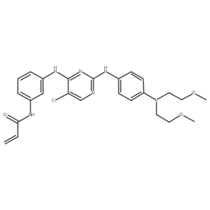 2-Propenamide, N-[3-[[2-[[4-[bis(2-methoxyethyl)amino]phenyl]amino]-5-chloro-4-pyrimidinyl]amino]phenyl]- Structure