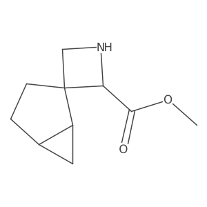 Methyl spiro[azetidine-3,2'-bicyclo[3.1.0]hexane]-2-carboxylate Structure