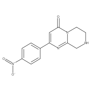 2-(4-Nitrophenyl)-4H,6H,7H,8H,9H-pyrimido[1,2-a]piperazin-4-one结构式