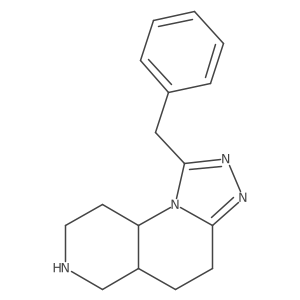 (5AS,9AR)-1-Benzyl-4,5,5A,6,7,8,9,9A-octahydro-[1,2,4]triazolo[4,3-A][1,6]naphthyridine Structure