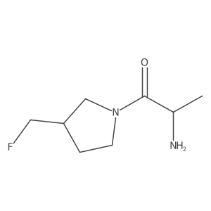 2-Amino-1-(3-(fluoromethyl)pyrrolidin-1-yl)propan-1-one结构式