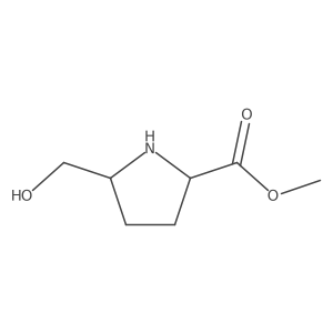 Methyl (2S,5S)-5-(hydroxymethyl)pyrrolidine-2-carboxylate结构式