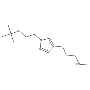 (3-{1-[2-(tert-butoxy)ethyl]-1H-pyrazol-4-yl}propyl)(methyl)amine结构式