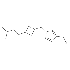 (1-((1-isopentylazetidin-3-yl)methyl)-1H-1,2,3-triazol-4-yl)methanol Structure