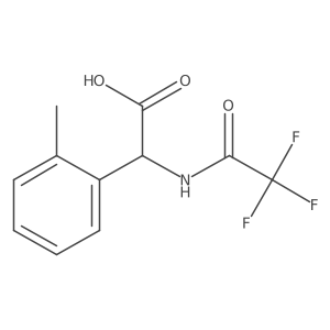 2-(2-Methylphenyl)-2-(trifluoroacetamido)acetic acid Structure