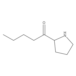 1-[(2R)-pyrrolidin-2-yl]pentan-1-one结构式