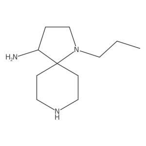 1-Propyl-1,8-diazaspiro[4.5]decan-4-amine结构式