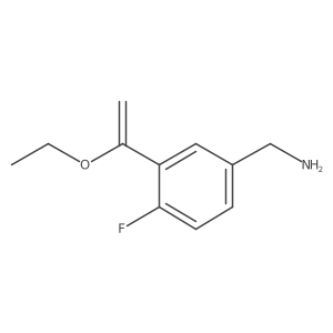 [3-(1-Ethoxyethenyl)-4-fluorophenyl]methanamine结构式