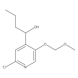 1-[2-Chloro-5-(methoxymethoxy)pyridin-4-yl]butan-1-ol Structure