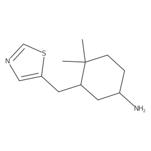 4,4-Dimethyl-3-[(1,3-thiazol-5-yl)methyl]cyclohexan-1-amine Structure