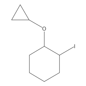 1-Cyclopropoxy-2-iodocyclohexane Structure
