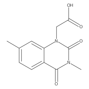 2-(3,7-Dimethyl-2,4-dioxo-1,2,3,4-tetrahydroquinazolin-1-yl)acetic acid结构式