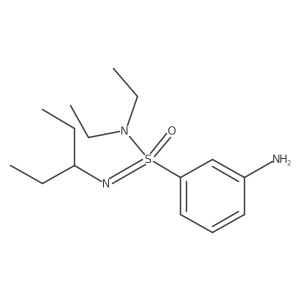 3-amino-N,N-diethyl-N-(pentan-3-yl)benzene-1-sulfonoimidamide结构式