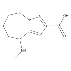 4-(methylamino)-4H,5H,6H,7H,8H-pyrazolo[1,5-a]azepine-2-carboxylic acid结构式