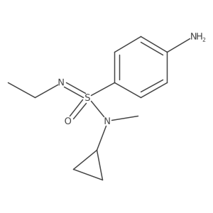 4-[S-[cyclopropyl(methyl)amino]-N-ethylsulfonimidoyl]aniline结构式